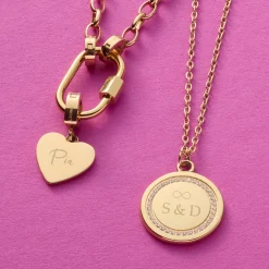 Halskette FERRARA 45 cm gold mit persönlicher Gravur