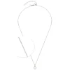 Halskette ISA 42 cm glitz/weiß