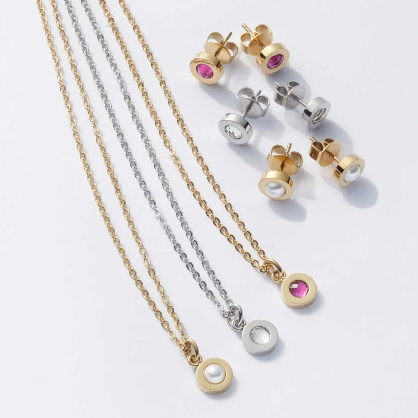 Halskette ISA 42 cm gold/pink Sommer Special