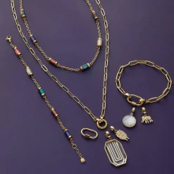 Halskette MODA 80 cm gold Clip & Mix