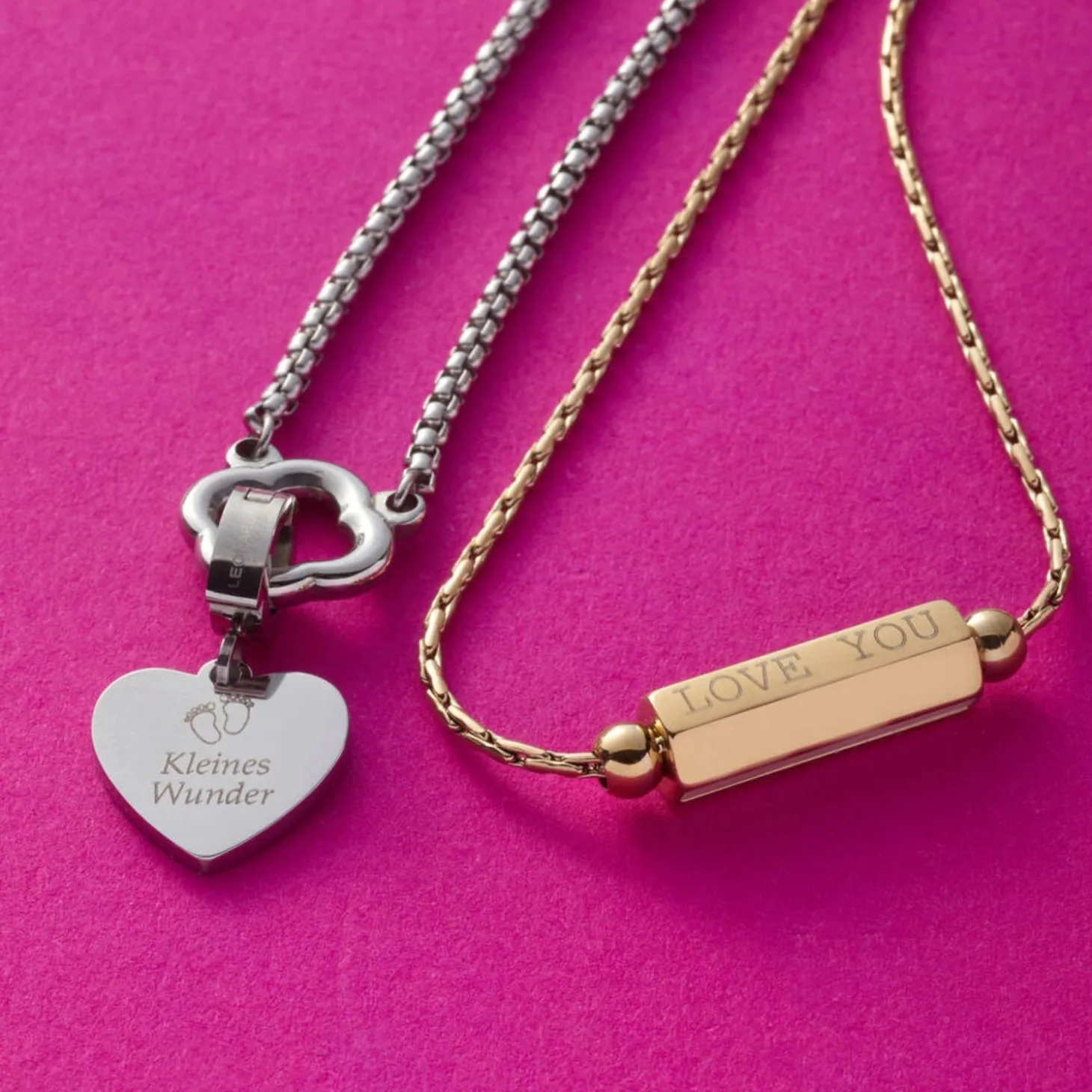 Halskette PILEA 45 cm gold mit persönlicher Gravur