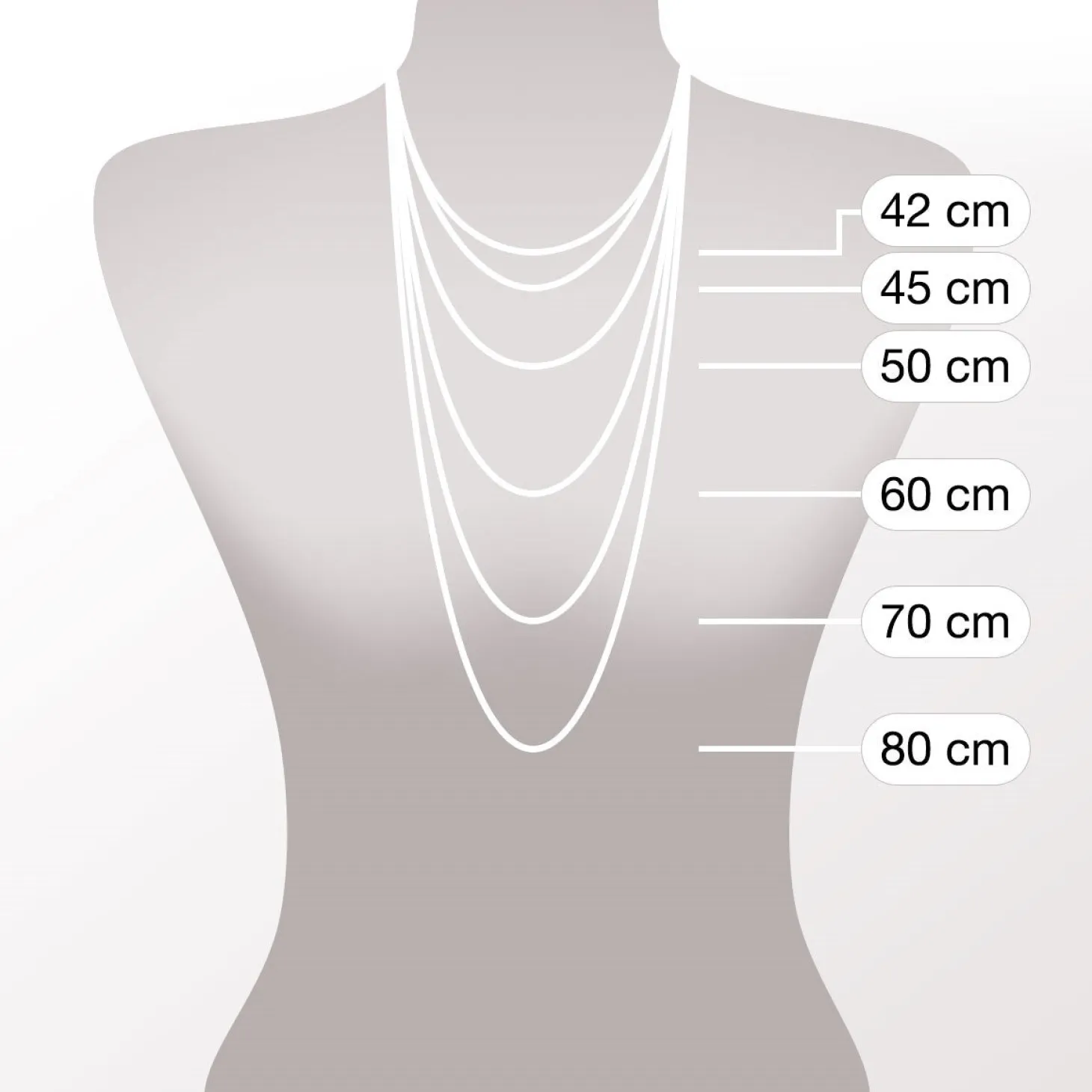 Halskette PILEA 45 cm gold mit persönlicher Gravur