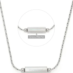 Halskette PILEA 45 cm mit persönlicher Gravur