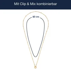Halskette REBECCA 80 cm gold Clip & Mix