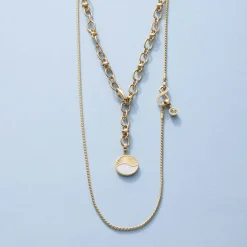 Halskette SONJA 80 cm gold Clip & Mix