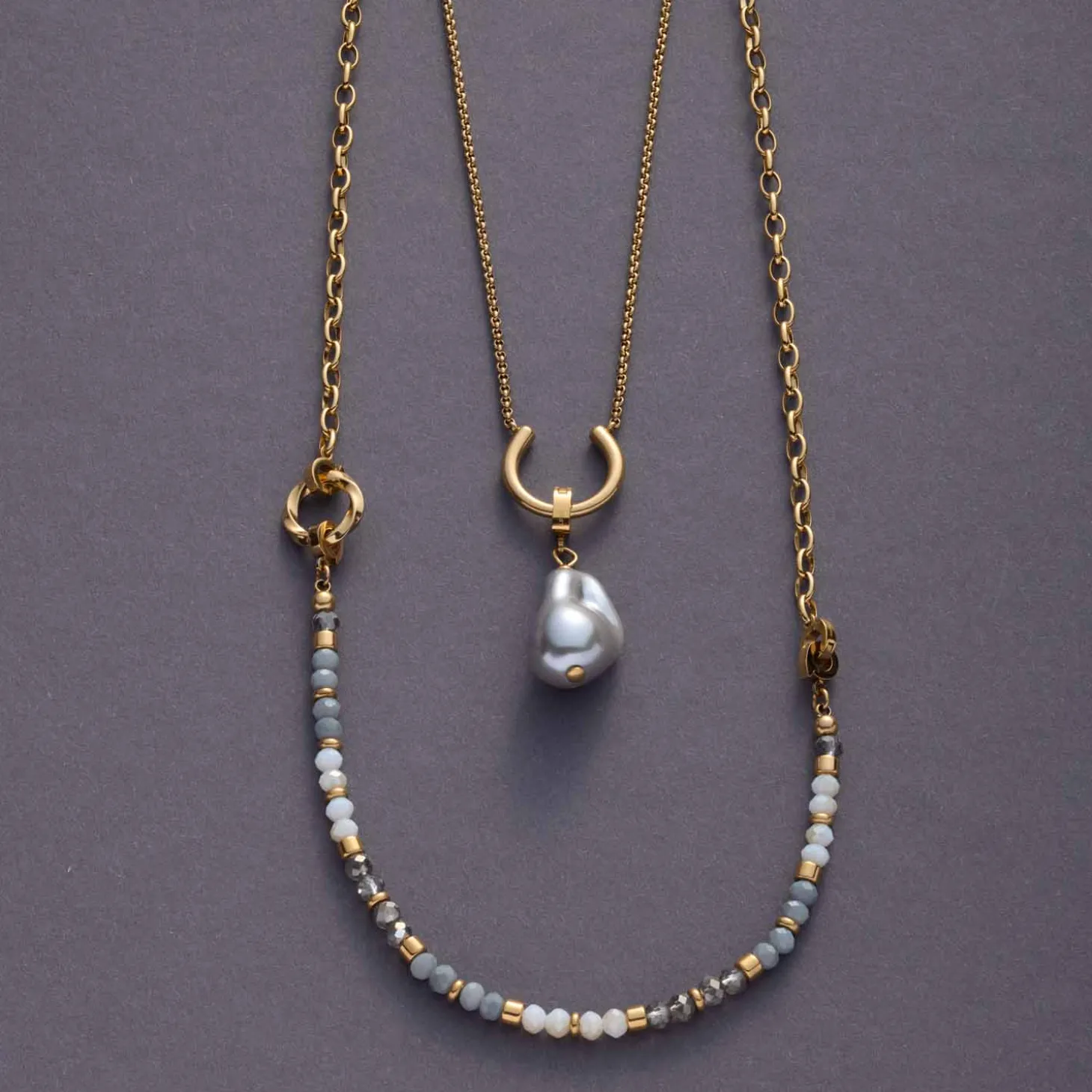 Halskette TOMKE Clip & Mix 50 cm gold