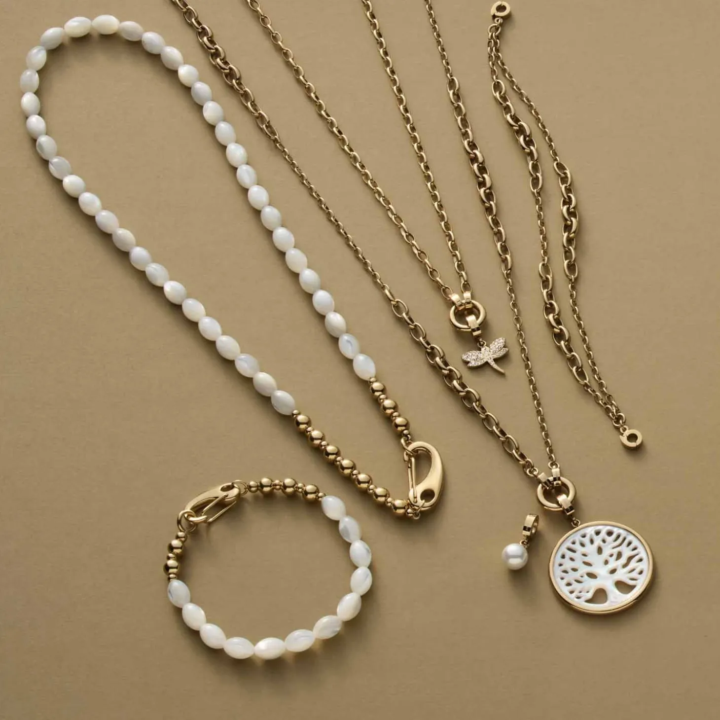 Halskette TOMKE Clip & Mix 50 cm gold