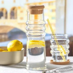 Karaffe SOLE 0,9 l mit Korkstopfen