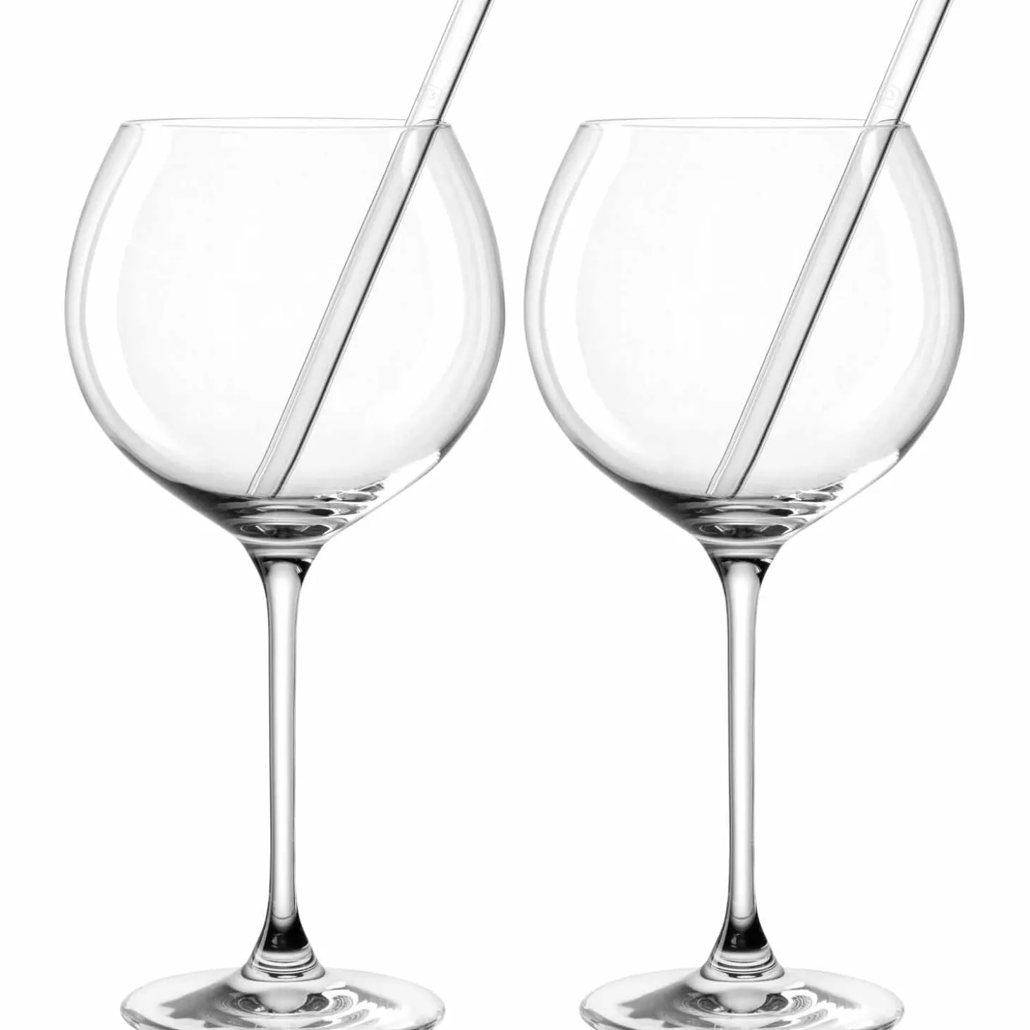 Kelchglas SPECIAL EDITION 750 ml mit Glastrinkhalm 4-teilig