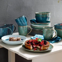 Keramikschale MATERA 15 cm blau 6er-Set