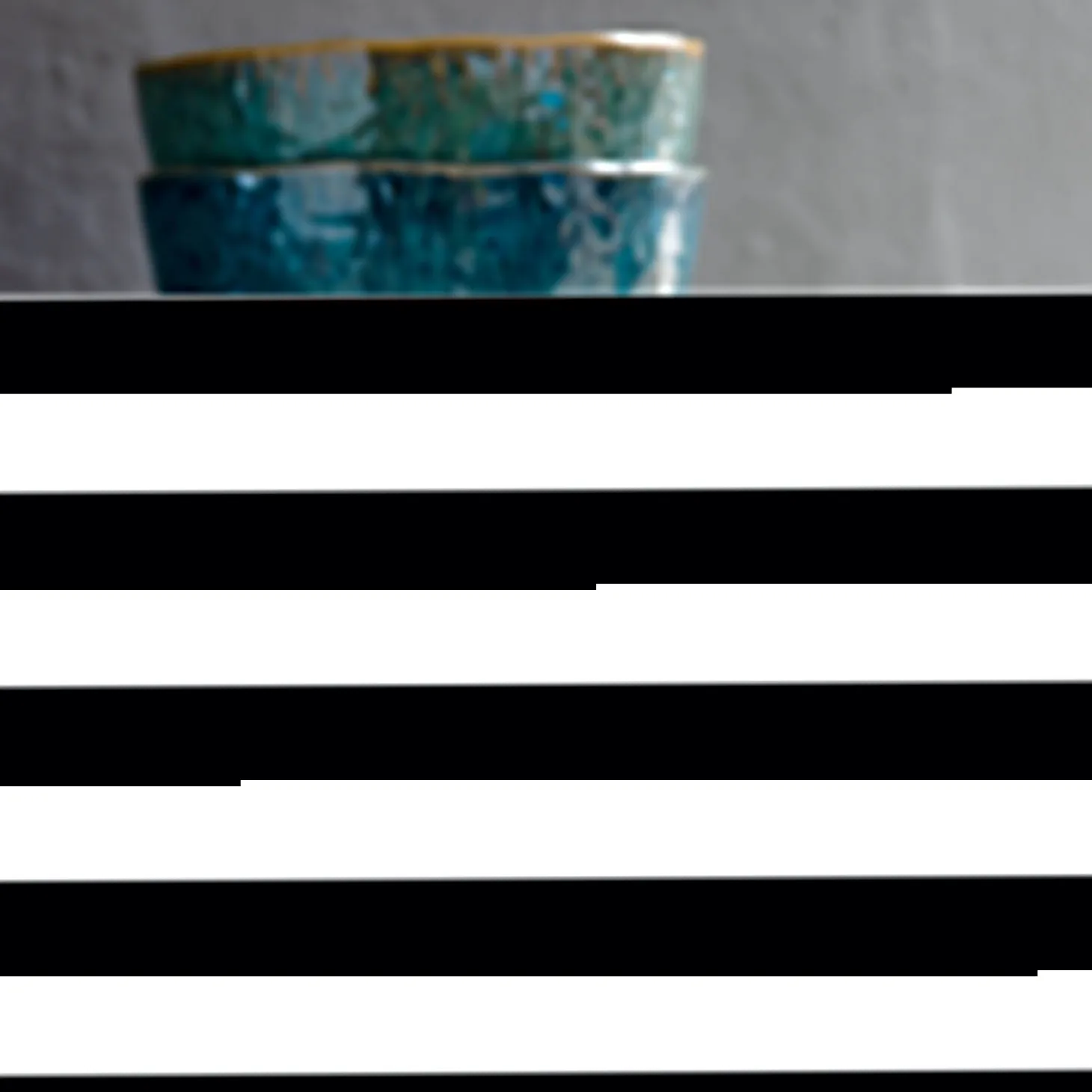 Keramikschale MATERA 15 cm blau 6er-Set