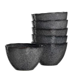 Keramikschale MATERA 15 cm anthrazit 6er-Set