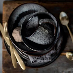 Keramikschale MATERA 15 cm anthrazit 6er-Set