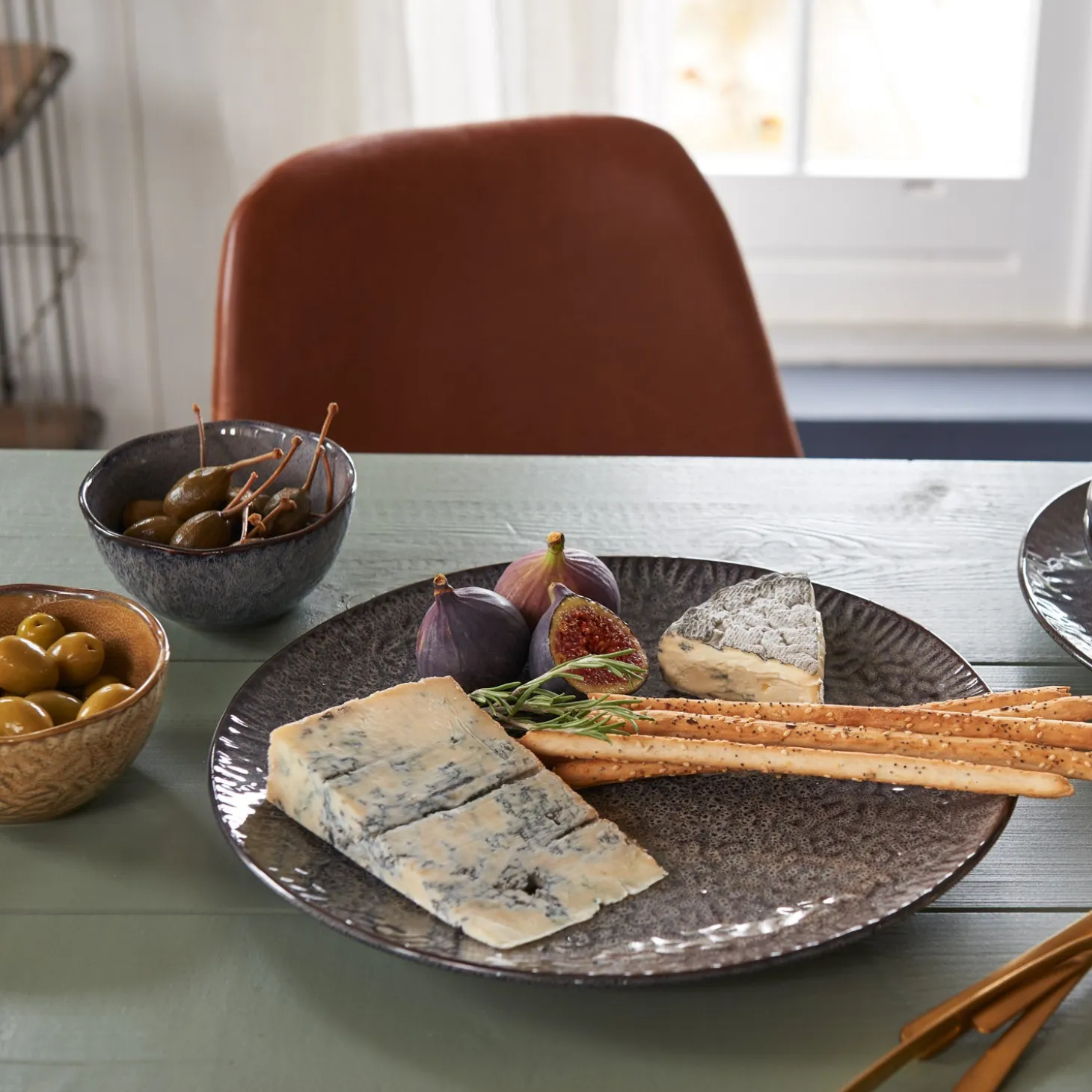 Keramikschale MATERA 12 cm anthrazit 6er-Set