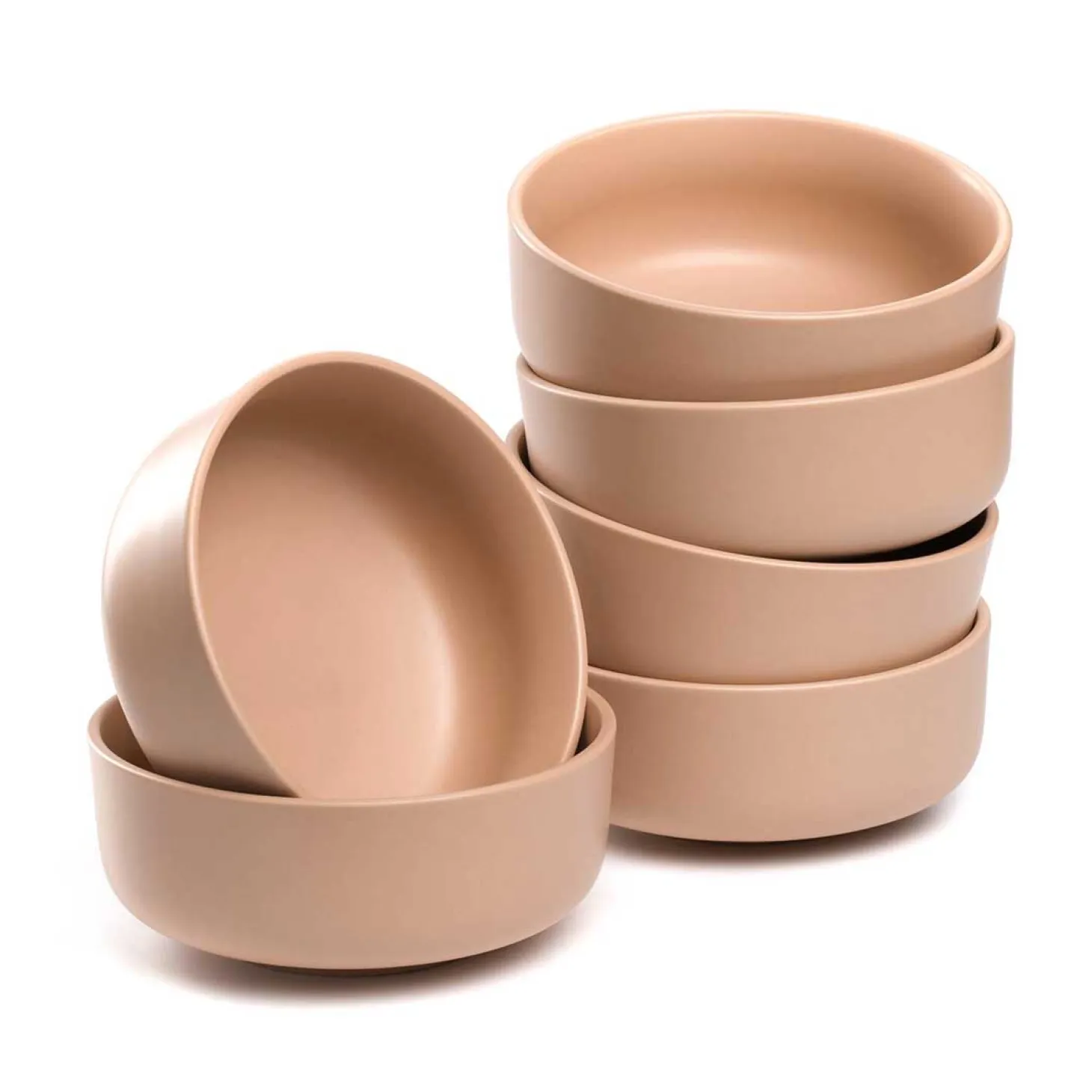 Keramikschale ROMA 16 cm apricot 6er-Set