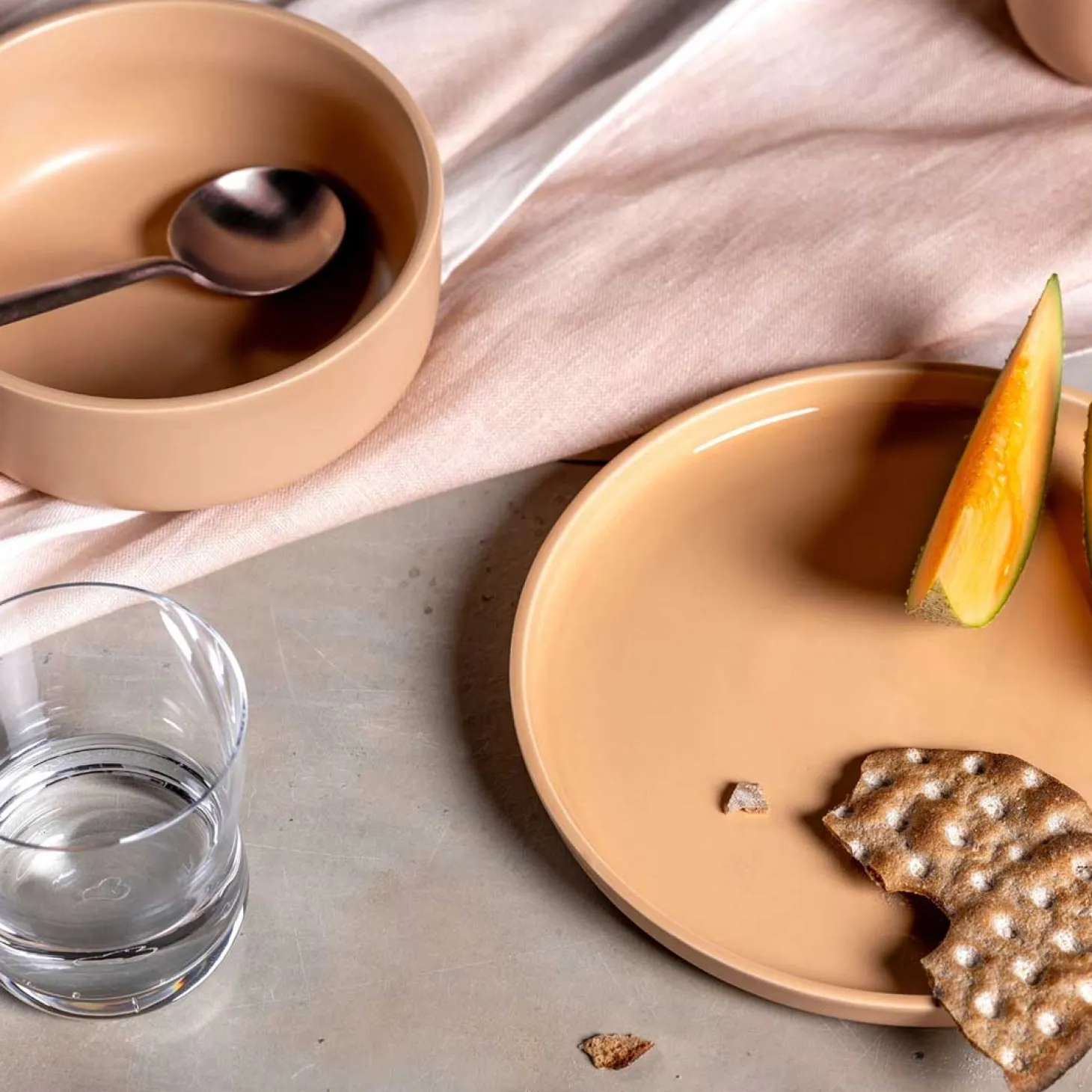 Keramikschale ROMA 16 cm apricot 6er-Set