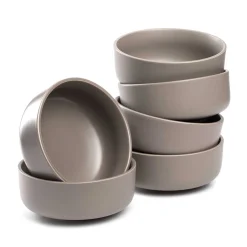 Keramikschale ROMA 16 cm taupe 6er-Set