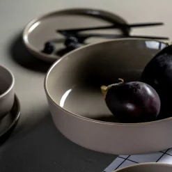 Keramikschale ROMA 30 cm taupe