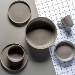 Keramikschale ROMA 30 cm taupe