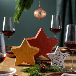 Keramikstern AUTENTICO 20 cm rot