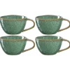 Keramiktasse MATERA 290 ml grün 4er-Set