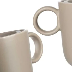 Keramiktasse ROMA 400 ml beige 6er-Set