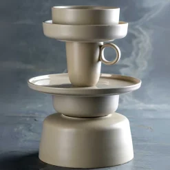 Keramiktasse ROMA 400 ml beige 6er-Set