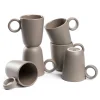 Keramiktasse ROMA 400 ml taupe 6er-Set