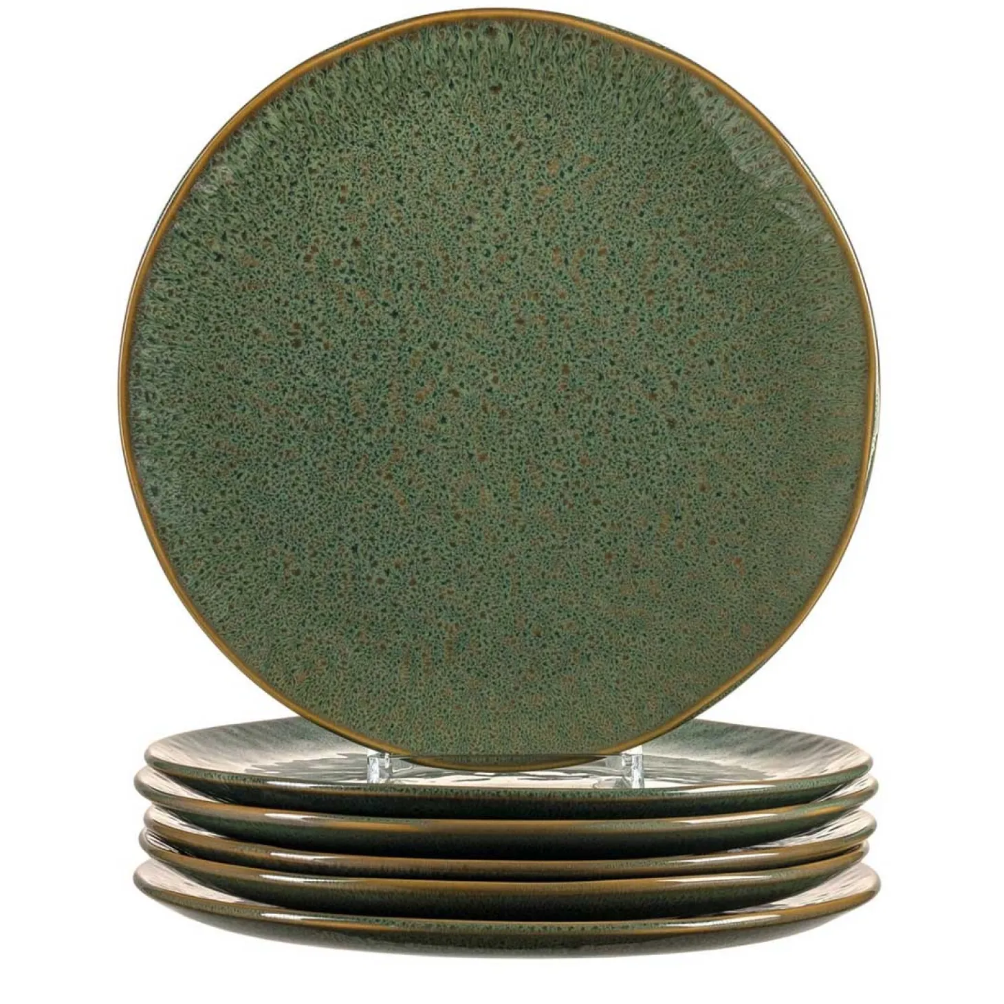 Keramikteller MATERA 27 cm grün 6er-Set
