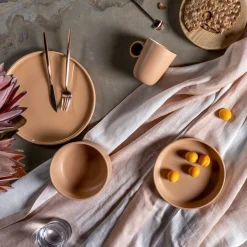 Keramikteller ROMA 27 cm apricot 6er-Set