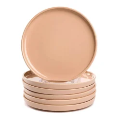 Keramikteller ROMA 22 cm apricot 6er-Set