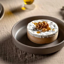 Keramikteller ROMA 20 cm taupe tief 6er-Set