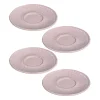 Keramikuntertasse MATERA 11 cm rosé 4er-Set