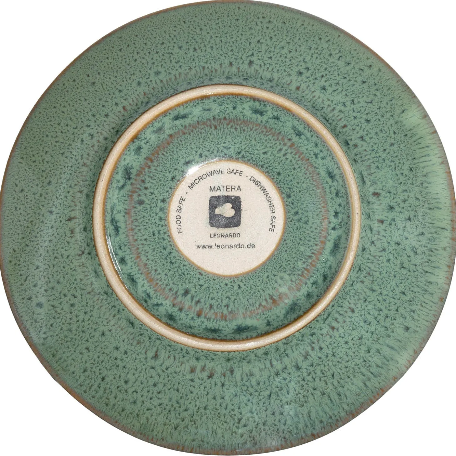 Keramikuntertasse MATERA 15 cm grün 4er-Set