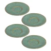 Keramikuntertasse MATERA 11 cm grün 4er-Set