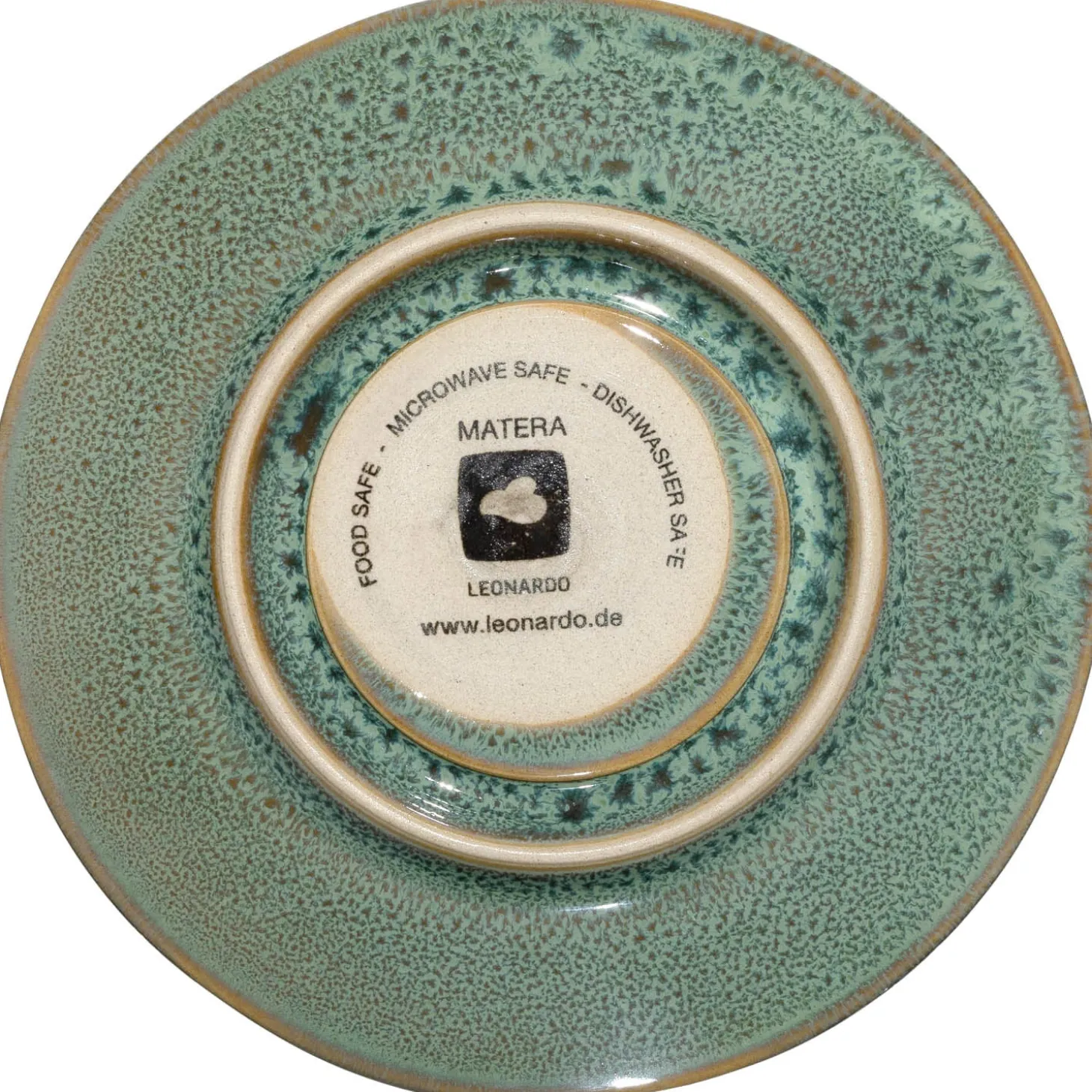 Keramikuntertasse MATERA 11 cm grün 4er-Set