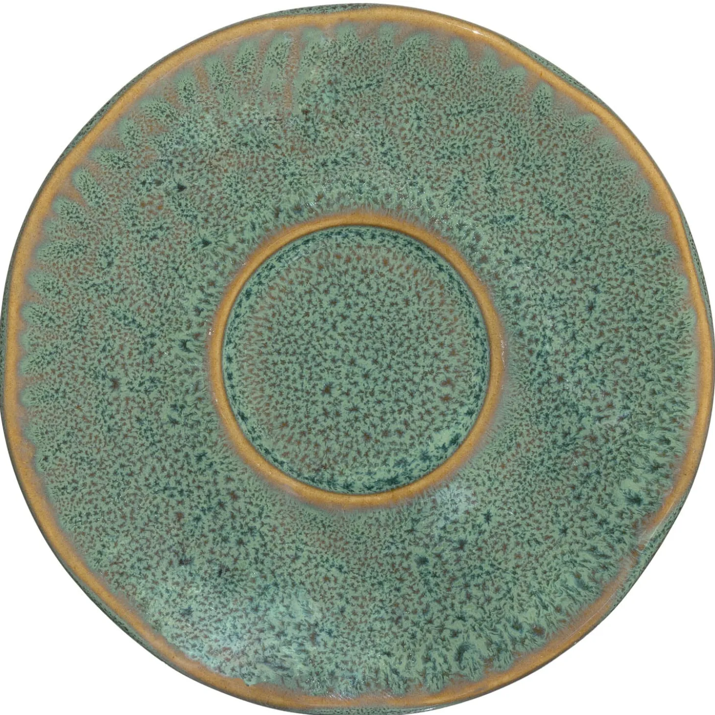 Keramikuntertasse MATERA 11 cm grün 4er-Set