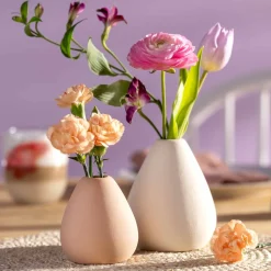 Keramikvase LUMINOSA 8 cm apricot