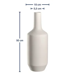 Keramikvase MILANO 50 cm creme
