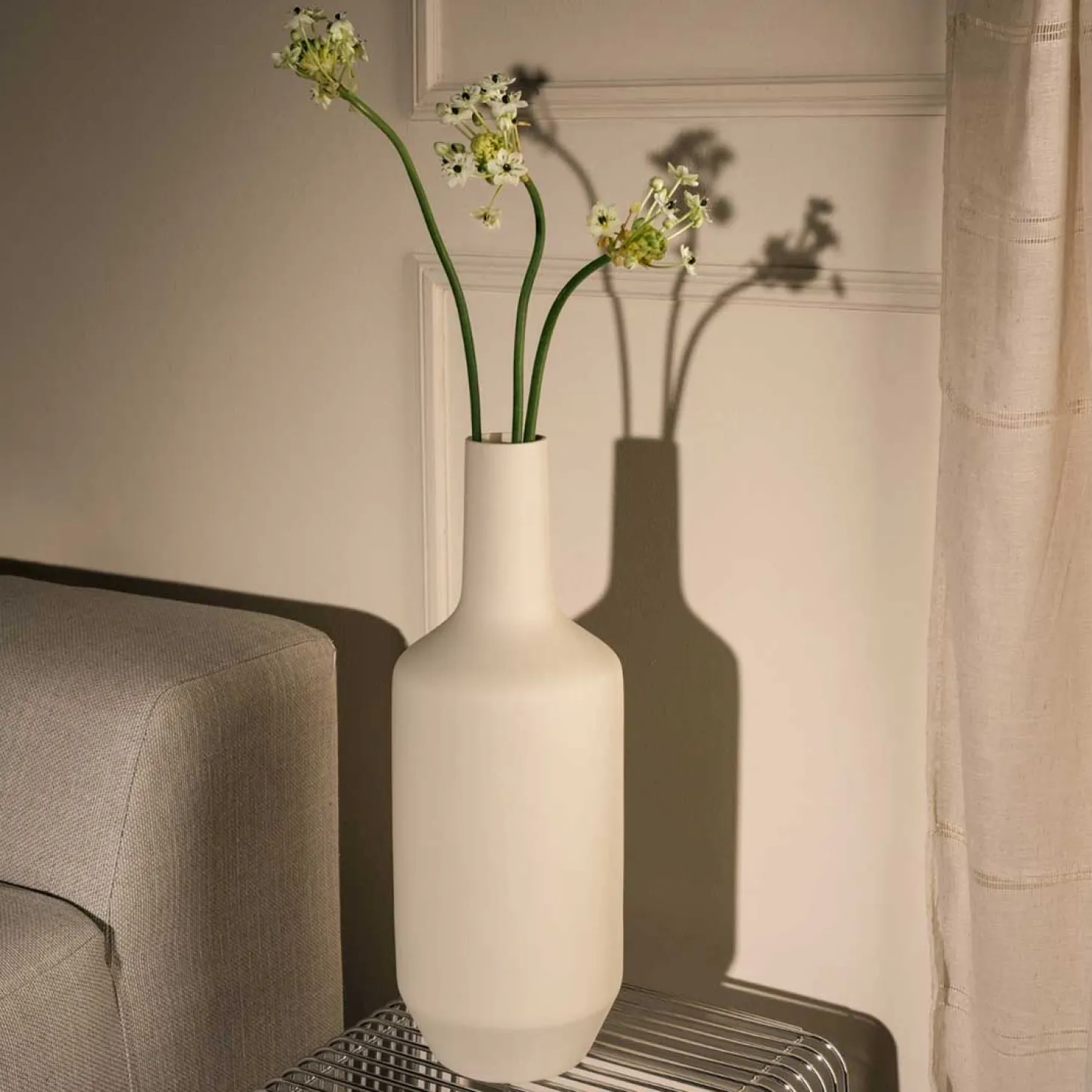 Keramikvase MILANO 50 cm creme