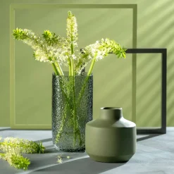 Keramikvase MILANO 19 cm grün