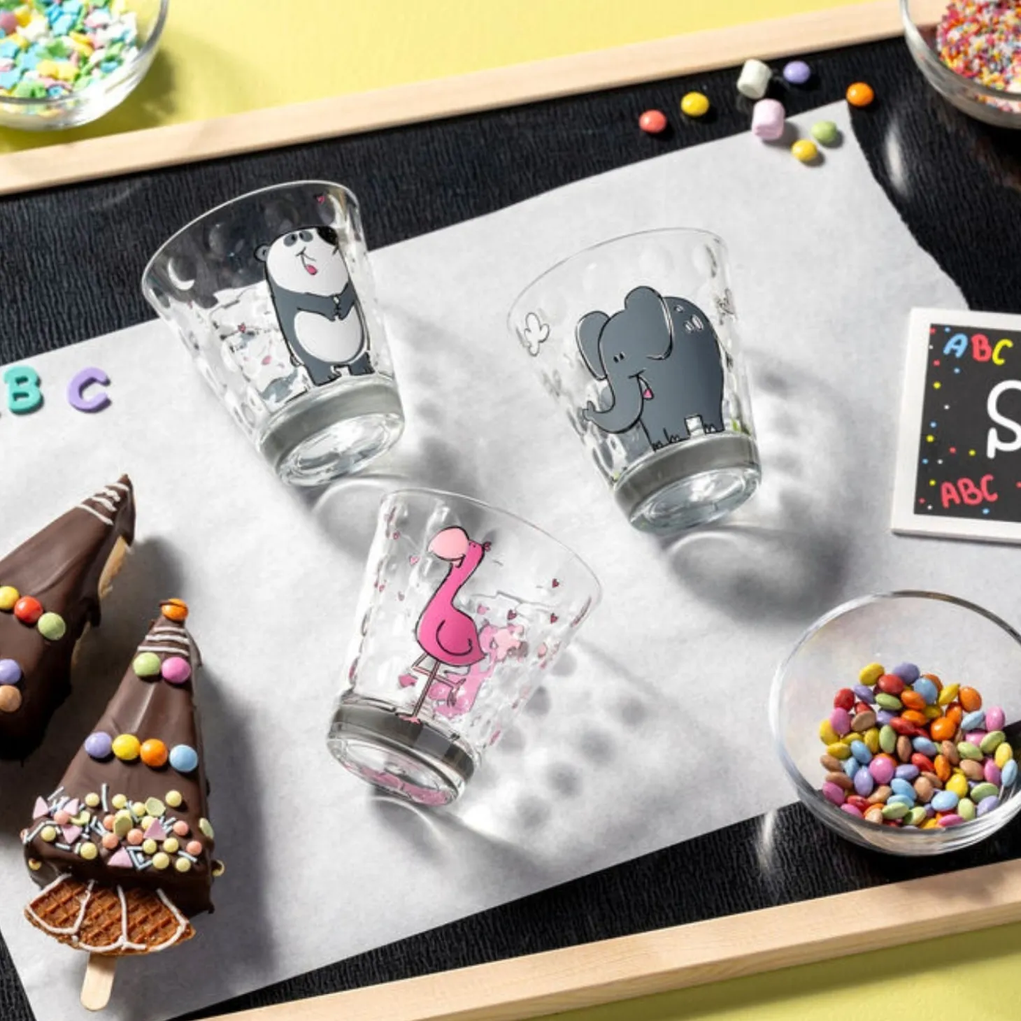 Kinderbecher BAMBINI OPTIC 215ml Elefant 6er-Set