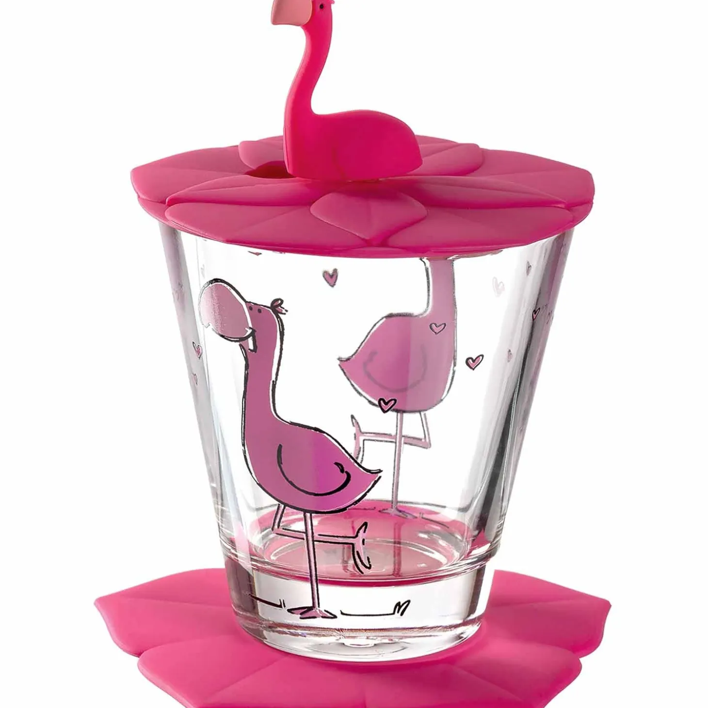 Kindertrinkset BAMBINI 3-teilig Flamingo