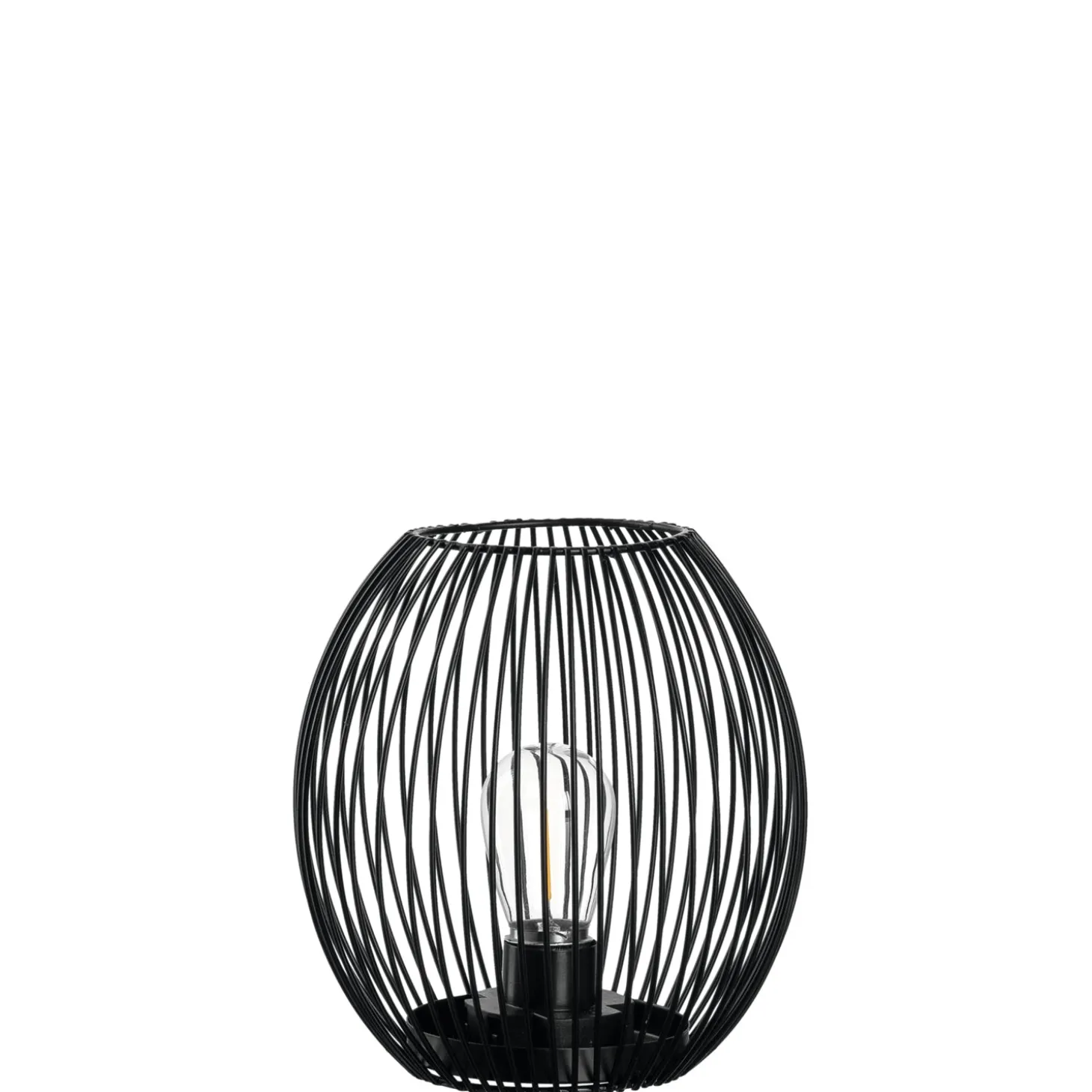 Laterne mit LED CASOLARE 18 cm schwarz