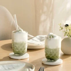 Latte Macchiato Glas GOCCE 380ml 2. Variante 2er-Set