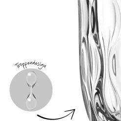 Latte Macchiato Glas GOCCE 380ml 3. Variante 2er-Set