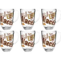 Latte Macchiato Tasse NAPOLI 380ml 3farbig 6er-Set