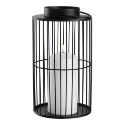 LED Laterne SILENZIO 26 cm schwarz