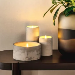 LED Licht SILENZIO Beton 8 cm breit