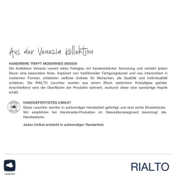 Leuchter RIALTO 33 cm satiniert